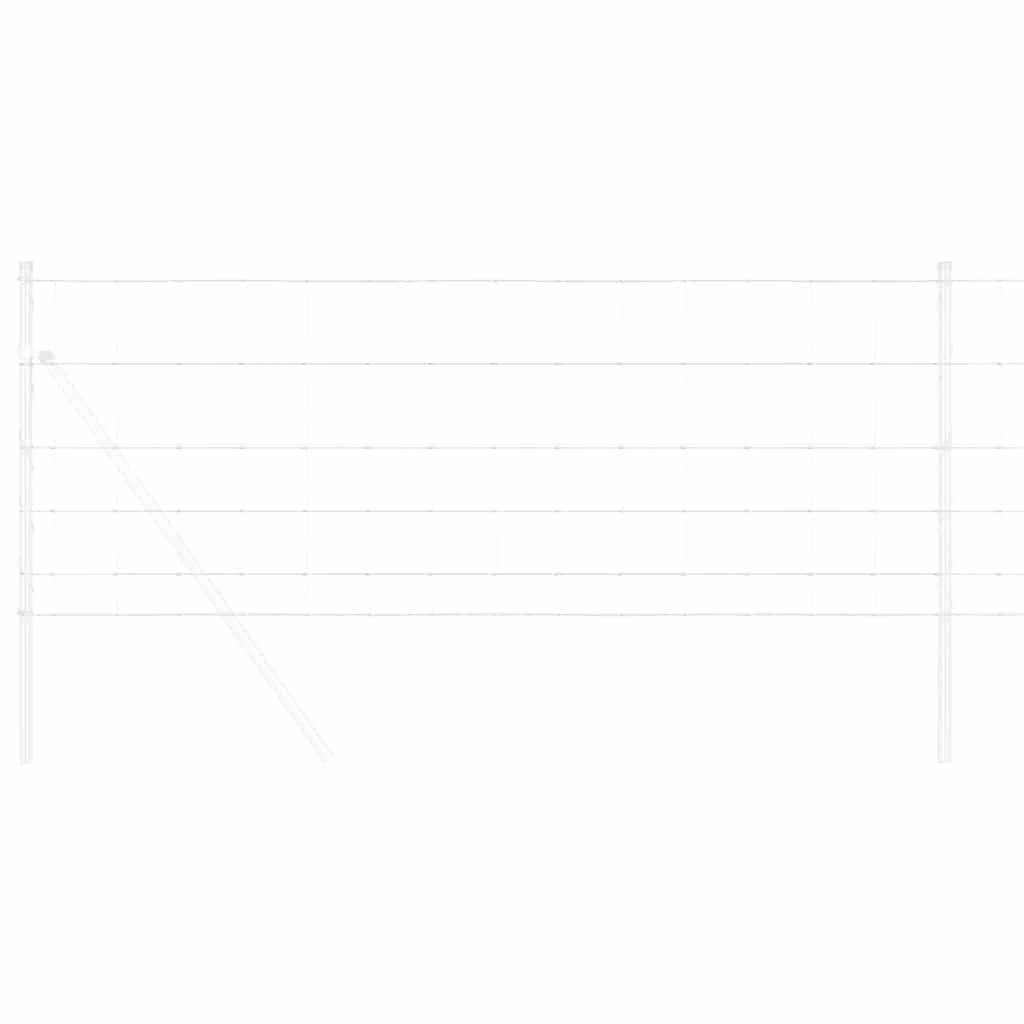 Gard pentru câmp Argintiu 100 x 0,8 m Oțel galvanizat