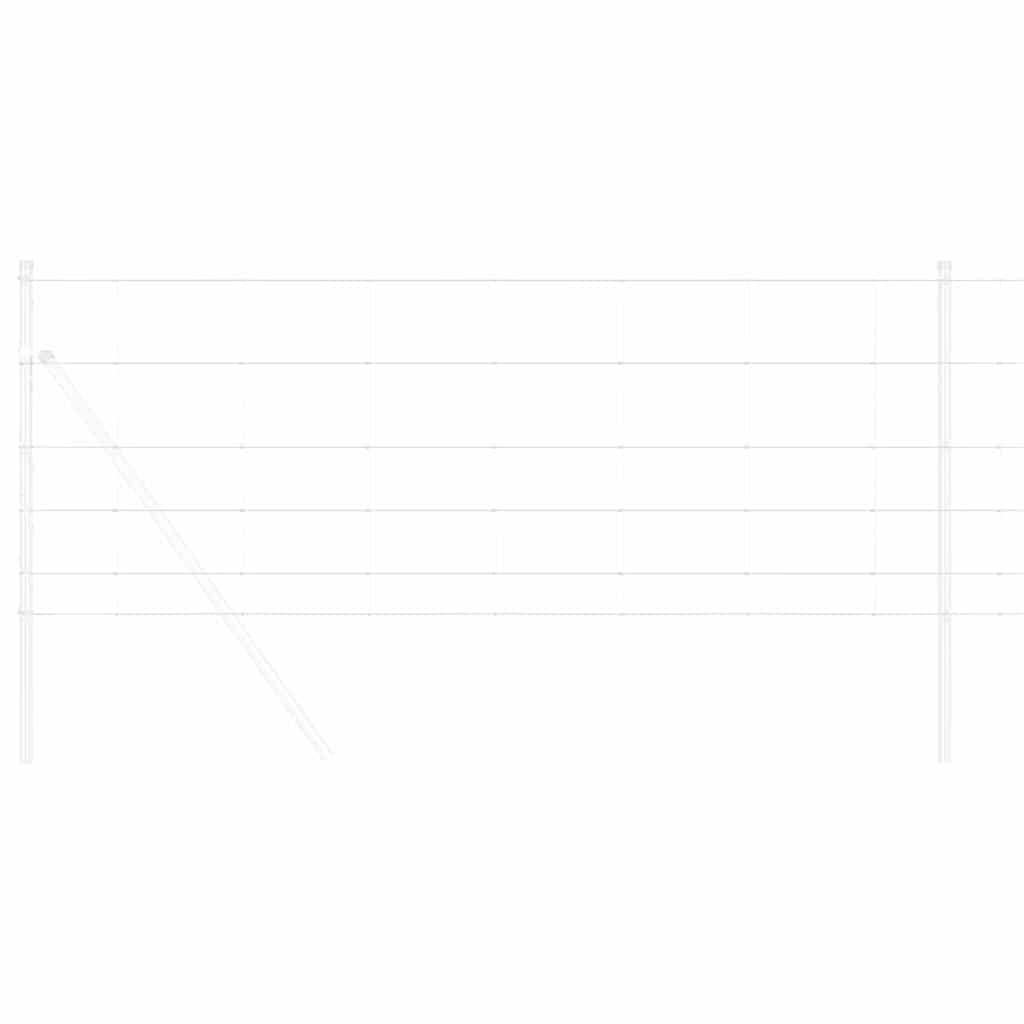 Gard pentru câmp Argintiu 100 x 0,8 m Oțel galvanizat