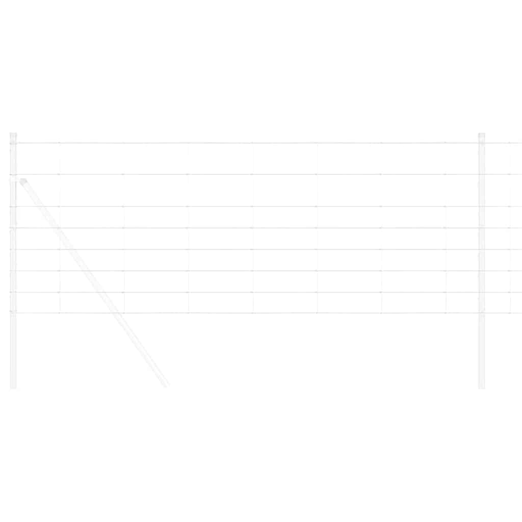 Gard pentru câmp Argintiu 100 x 0,8 m Oțel galvanizat