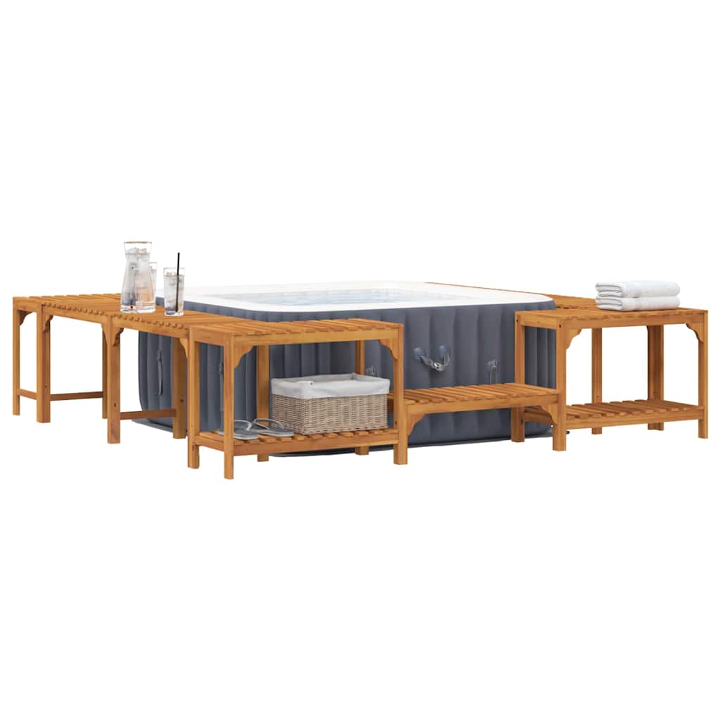 Împrejmuire pentru Cadă cu Hidromasaj Maro 255 x 255 x 55,5 cm