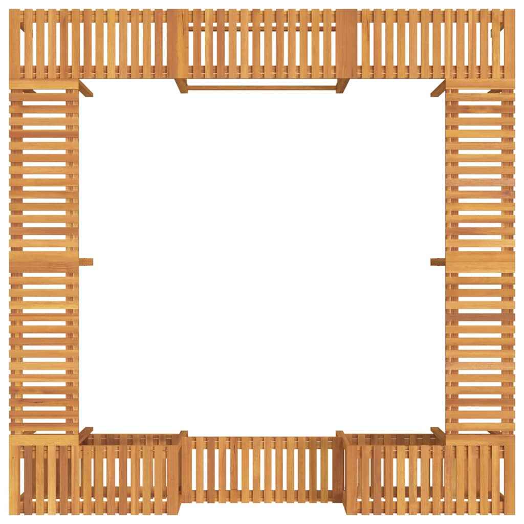 Încăpere pentru Cadă cu Hidromasaj în Aer Liber Pătrată