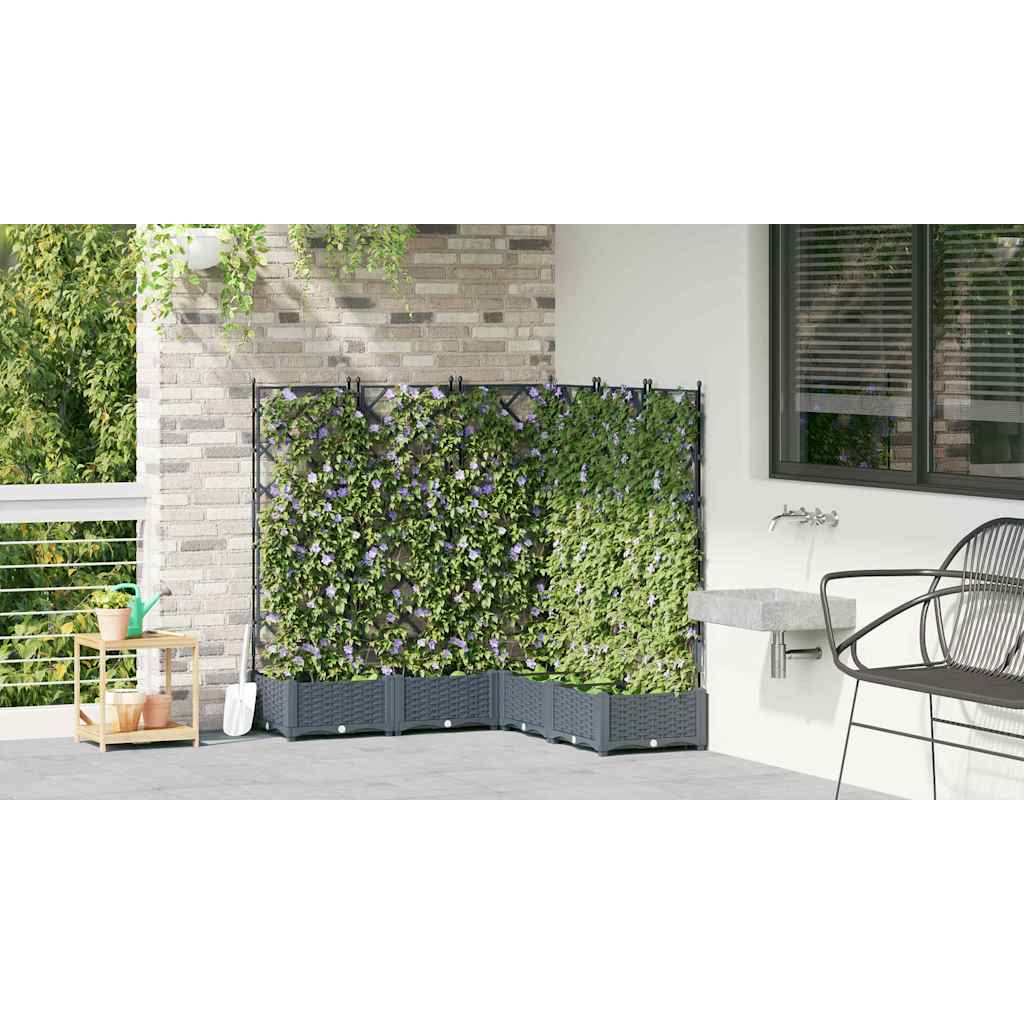 Vază pentru Grădină 5 pcs Gri Deschis 120 x 120 x 125,5 cm