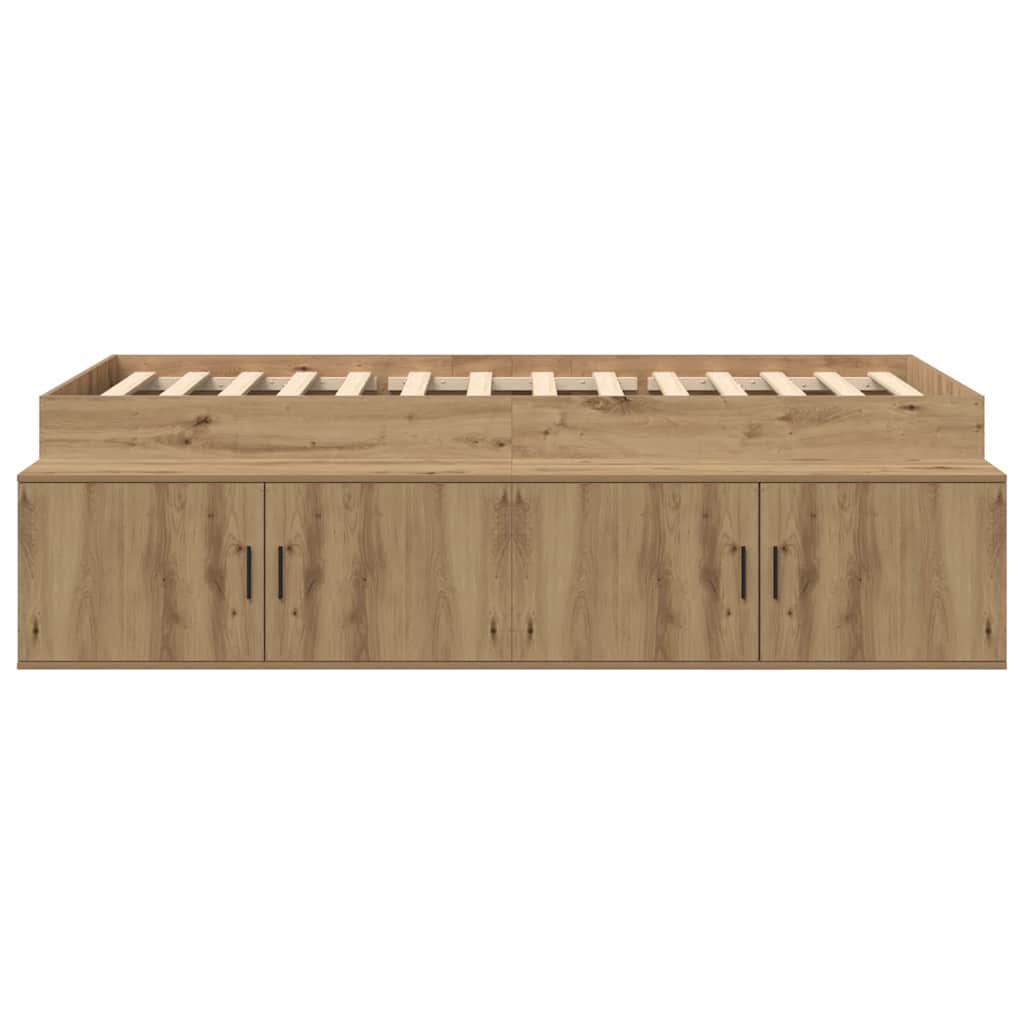 Cadru de pat Stejar Artizanal 90 x 200 cm Lemn compozit