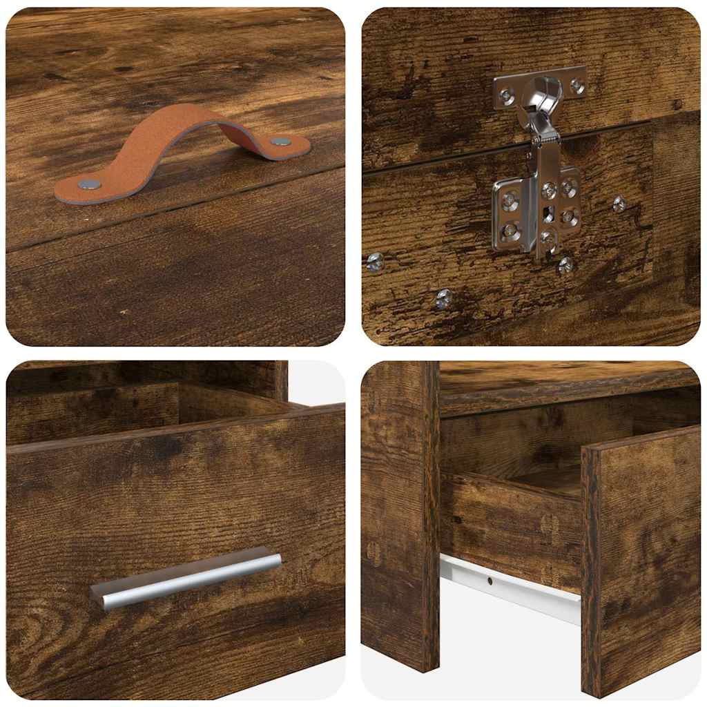 Cadru de pat cu headboard Lemn Vechi 70 x 190 cm Lemn compozit