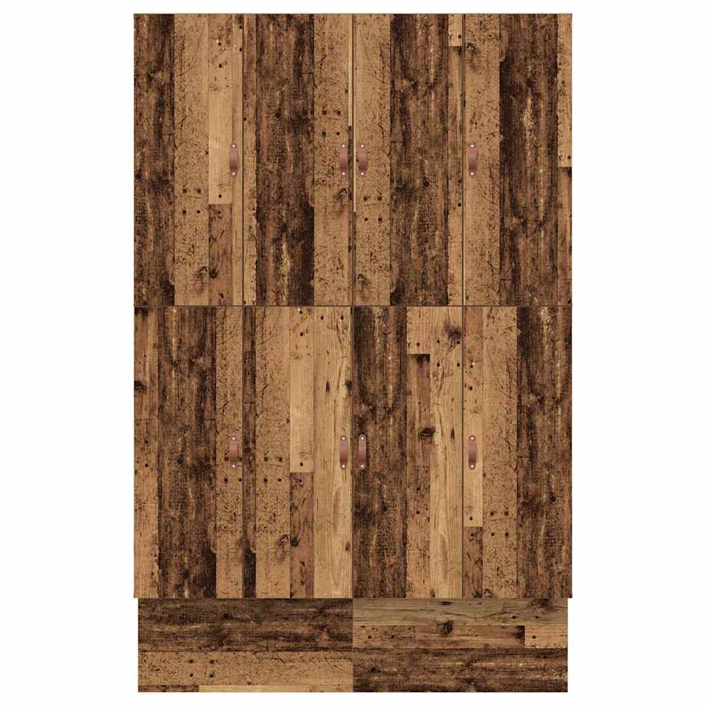 Cadru de pat cu depozitare Lemn Vechi 150 cm Lemn compozit