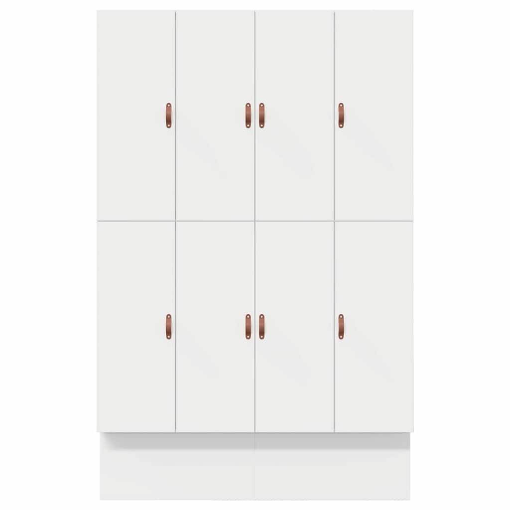 Cadru de pat cu depozitare cu sertar Alb 140 cm Lemn compozit