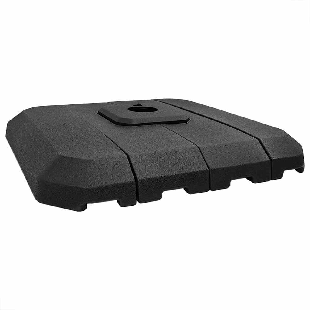 Set bază pentru parasol cantilever 4 pcs Negru 98 x 98 x 13 cm - Vendito