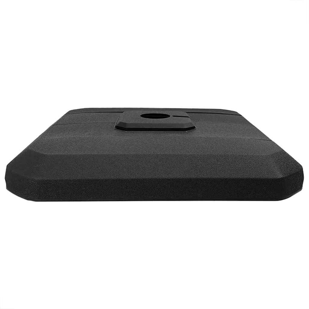 Set bază pentru parasol cantilever 4 pcs Negru 98 x 98 x 13 cm - Vendito