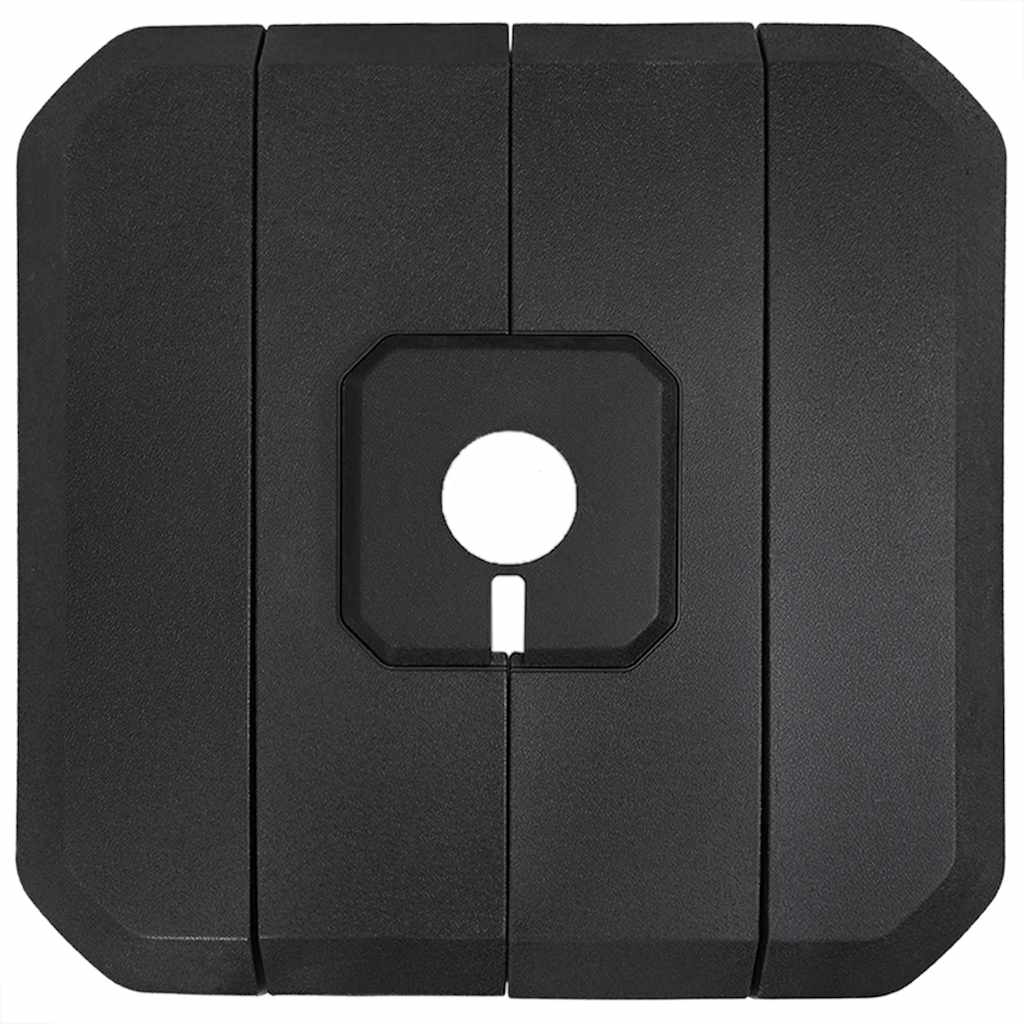 Set bază pentru parasol cantilever 4 pcs Negru 98 x 98 x 13 cm - Vendito