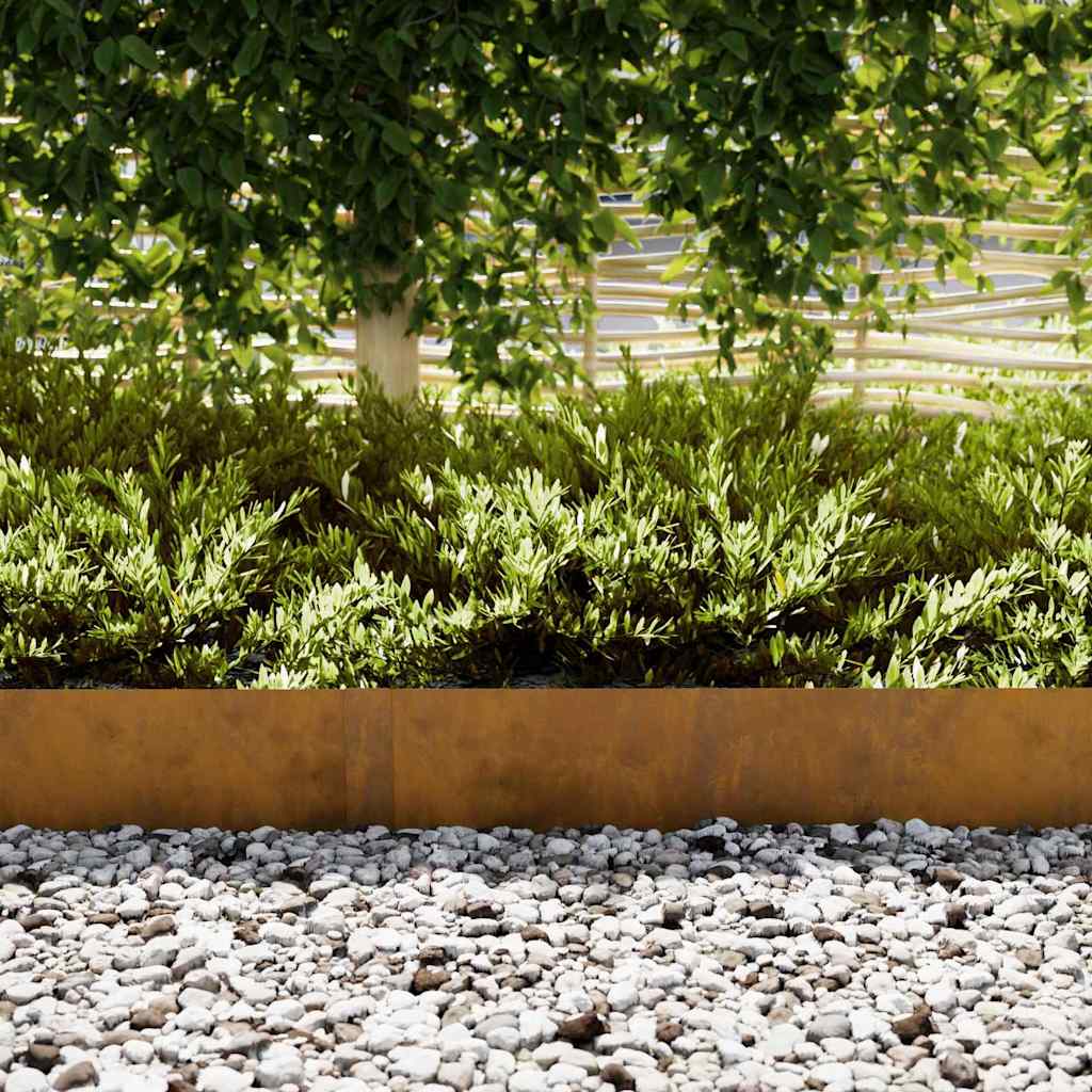 Margine pentru gazon 50 pcs Maro 100 x 0.05 x 20 cm