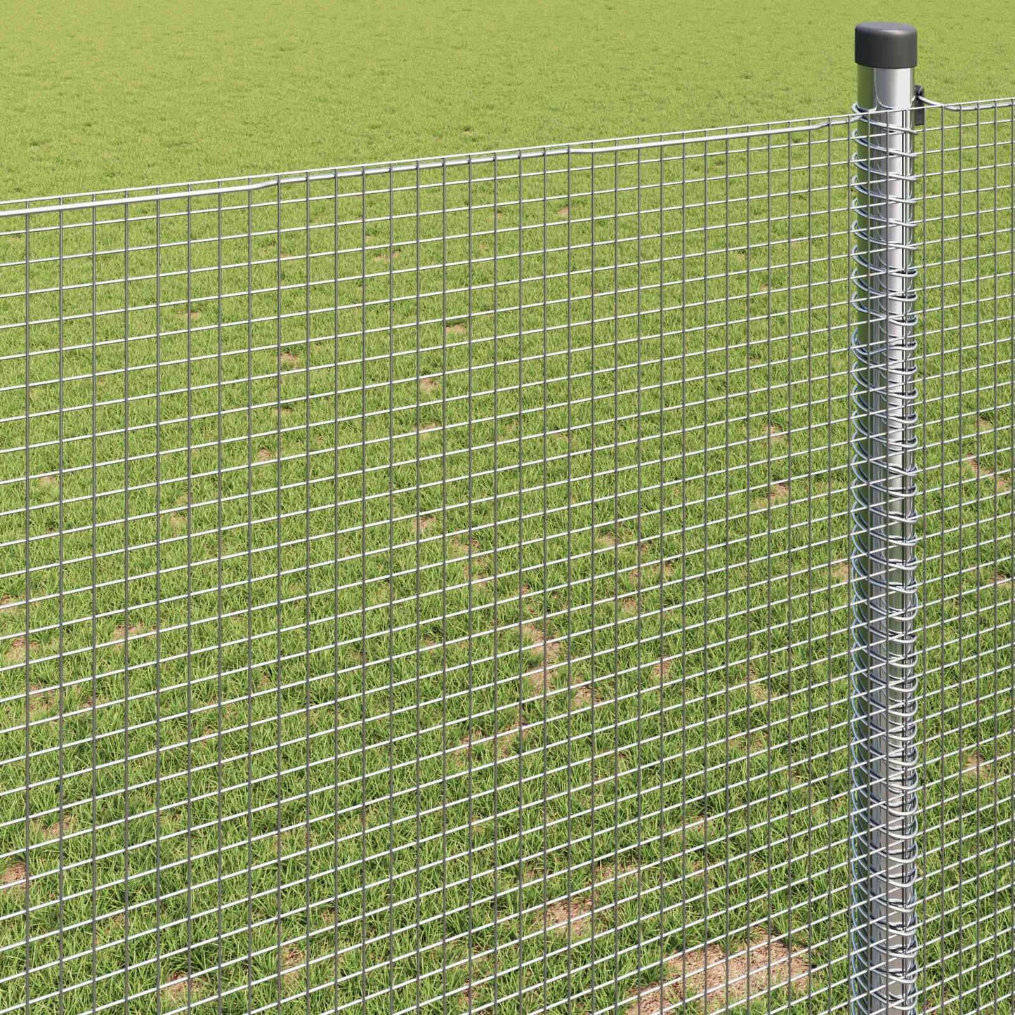 Gard din sârmă sudată Argintiu 1 x 50 m