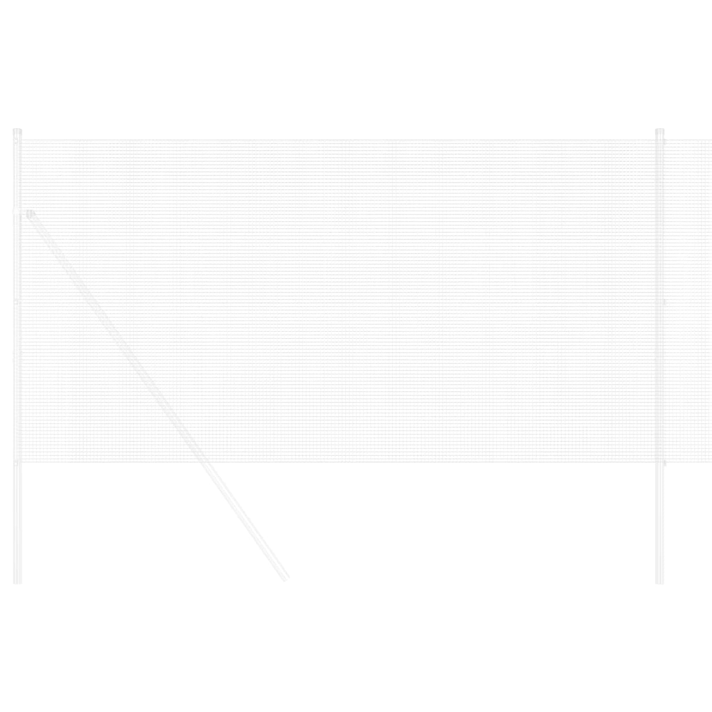 Gard din sârmă sudată Argintiu 1 x 50 m