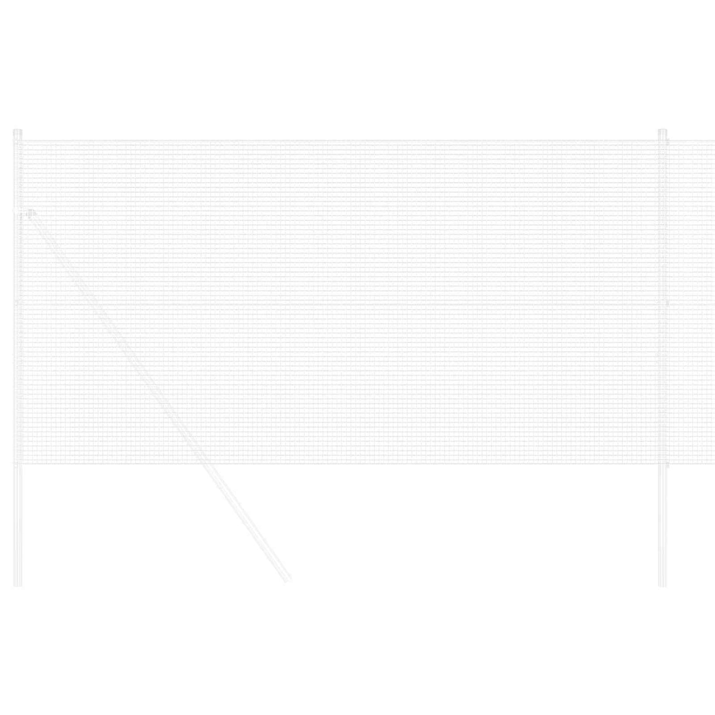 Gard din sârmă sudată Argintiu 1 x 50 m