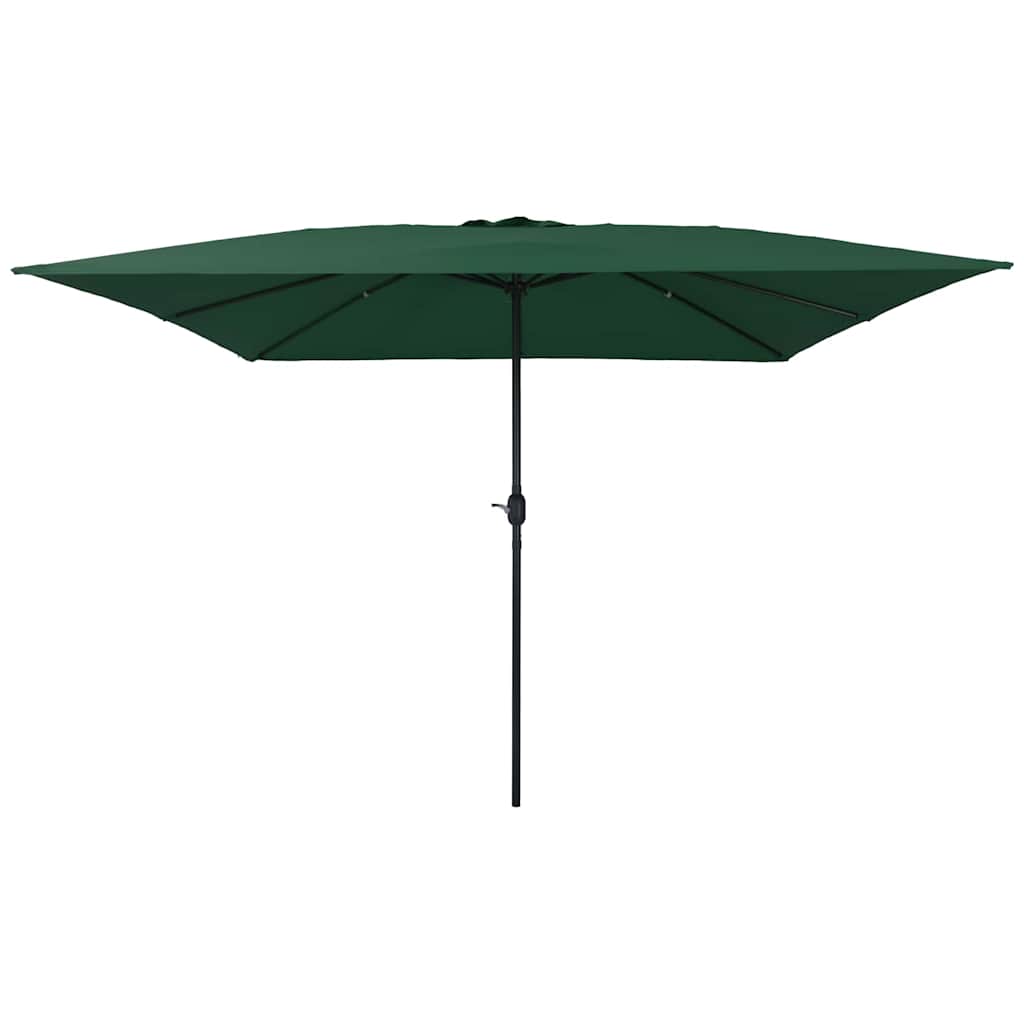 Parasol de Grădină Verde 295 x 295 x 245 cm Poliester și oțel