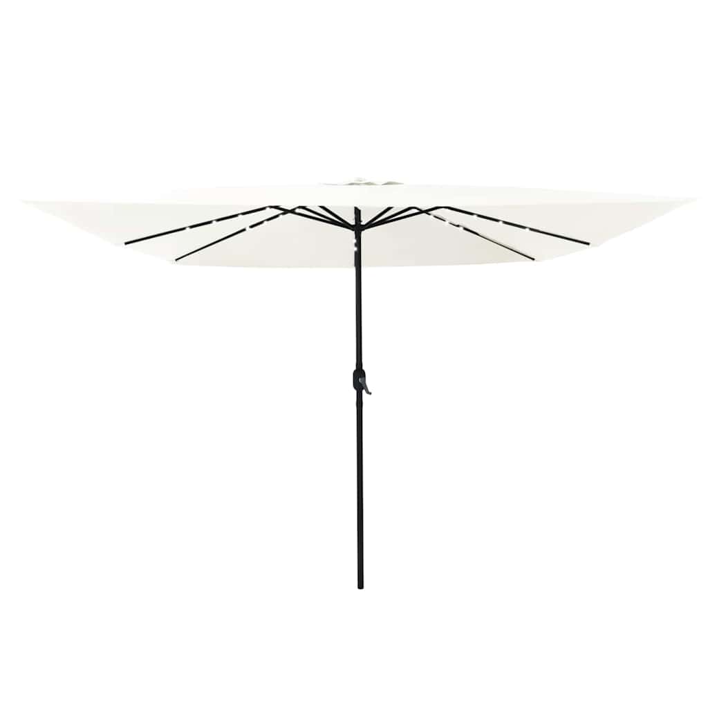 Parasol de Grădină Nisipiu 295 x 295 x 245 cm Poliester și oțel