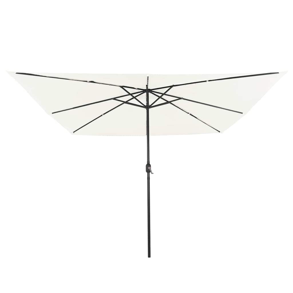 Parasol de Grădină Nisipiu 295 x 295 x 245 cm Poliester și oțel