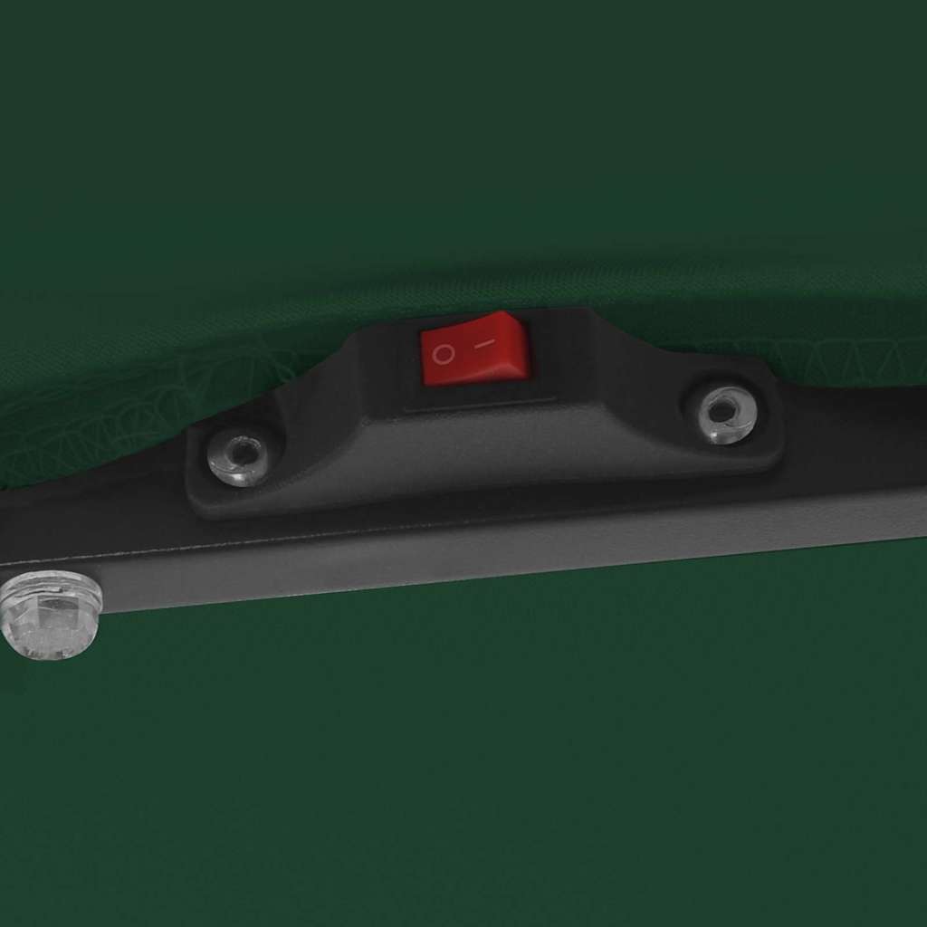 Parasol de Grădină Verde 295 x 295 x 245 cm Poliester și oțel