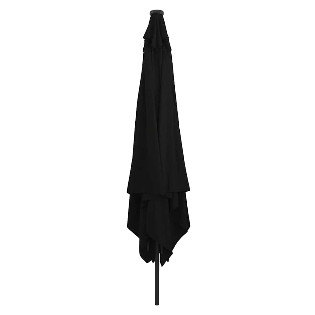 Parasol de Grădină Negru 295 x 295 x 245 cm Poliester și oțel