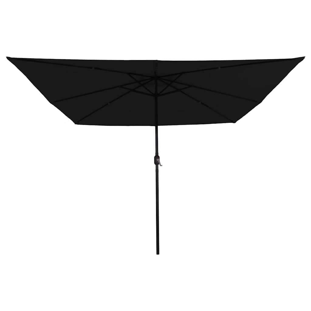 Parasol de Grădină Negru 295 x 295 x 245 cm Poliester și oțel