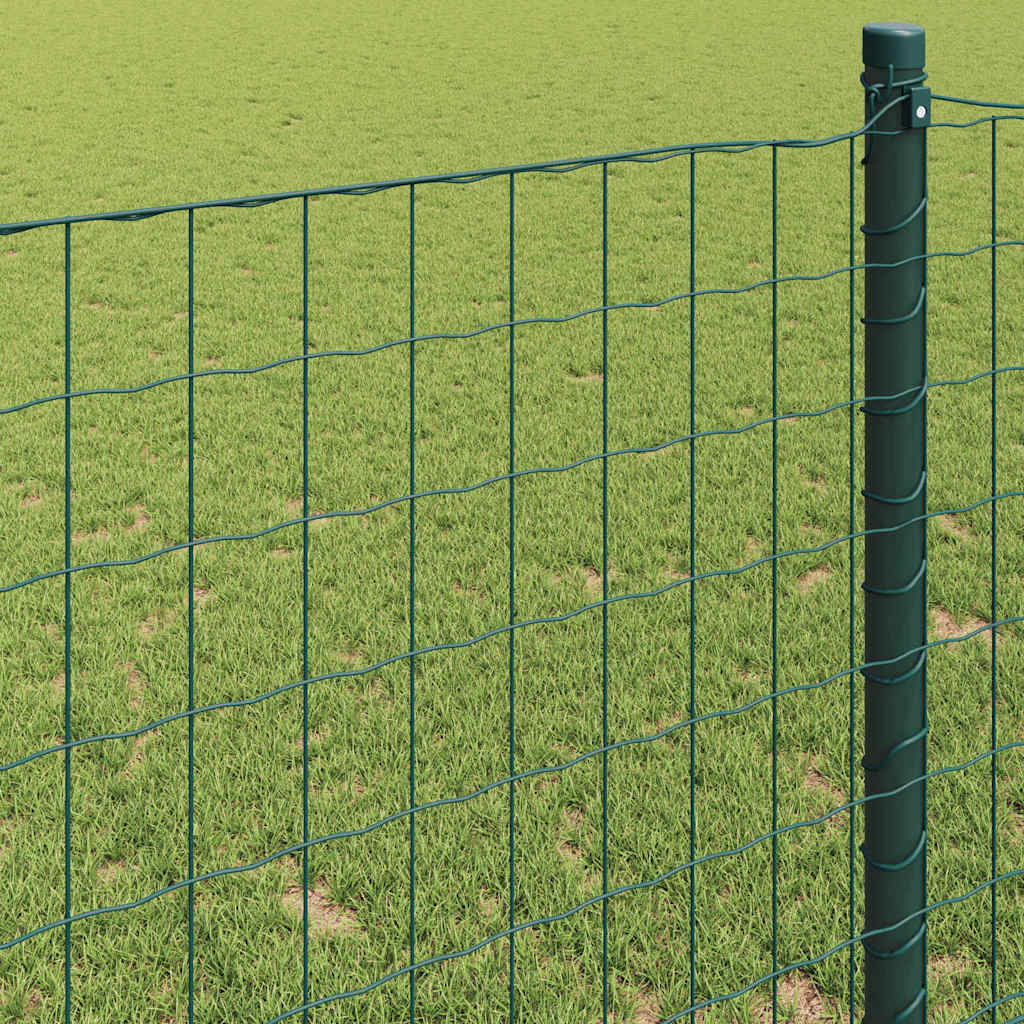 Gard Euro Verde 0,8 x 10 m Fier acoperit cu PVC