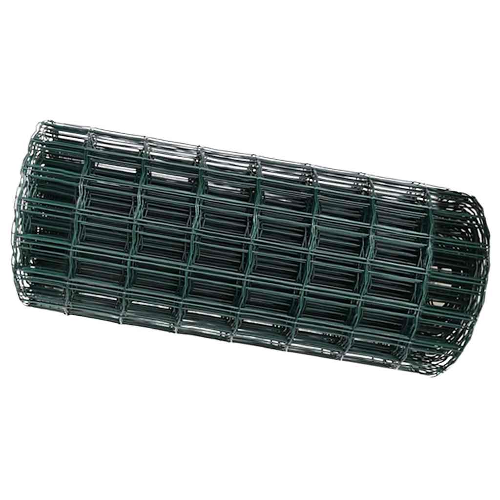 Gard Euro Verde 0,8 x 10 m Fier acoperit cu PVC