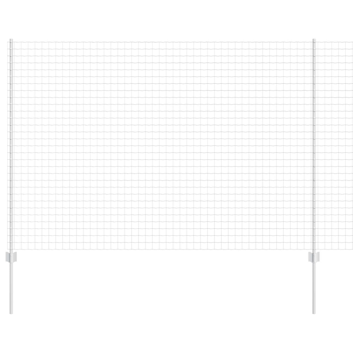 Gard cu Stâlp Argintiu 1,6 x 10 m Oțel