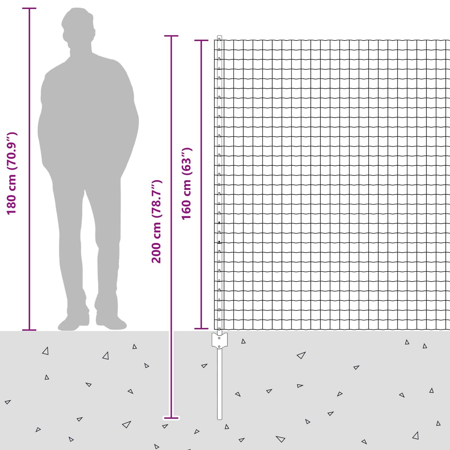 Gard cu Stâlp Argintiu 1,6 x 10 m Oțel