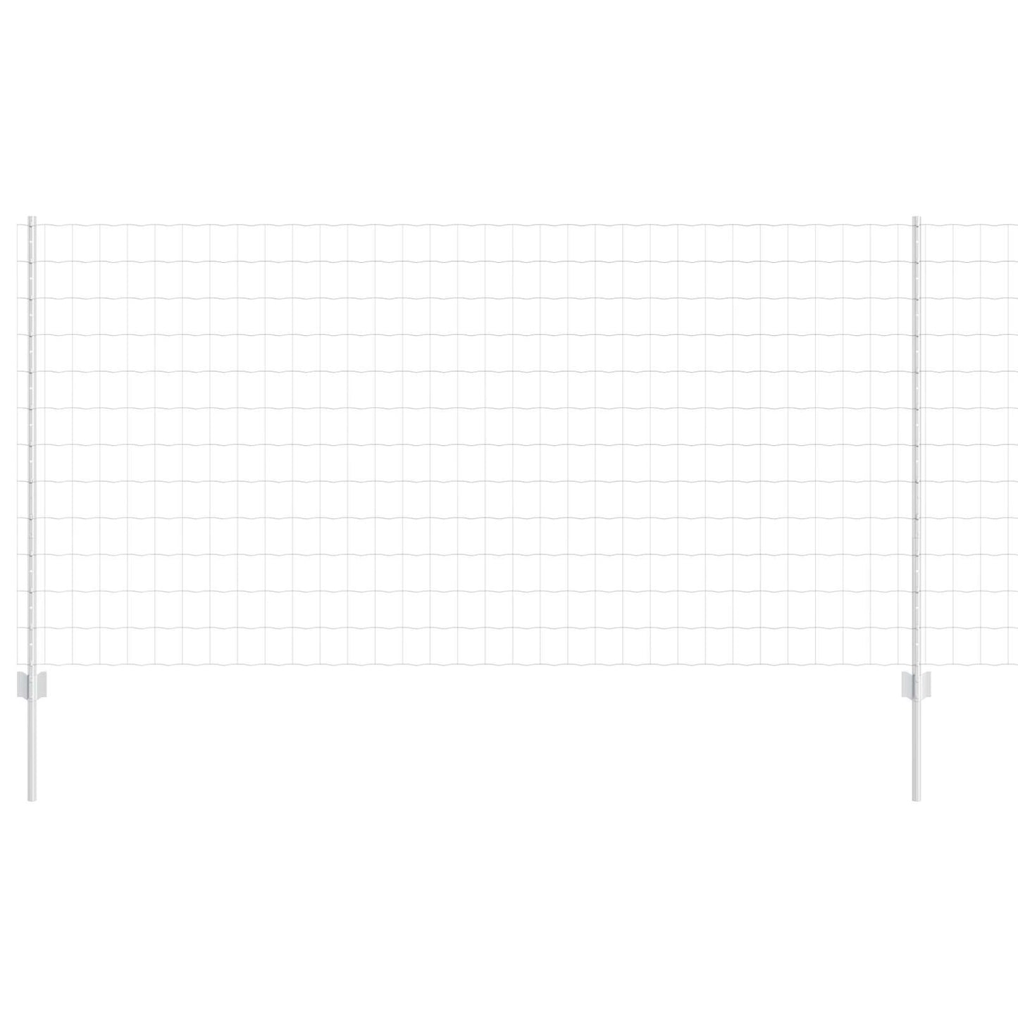 Gard cu Stâlp Argintiu 1,2 x 25 m Oțel