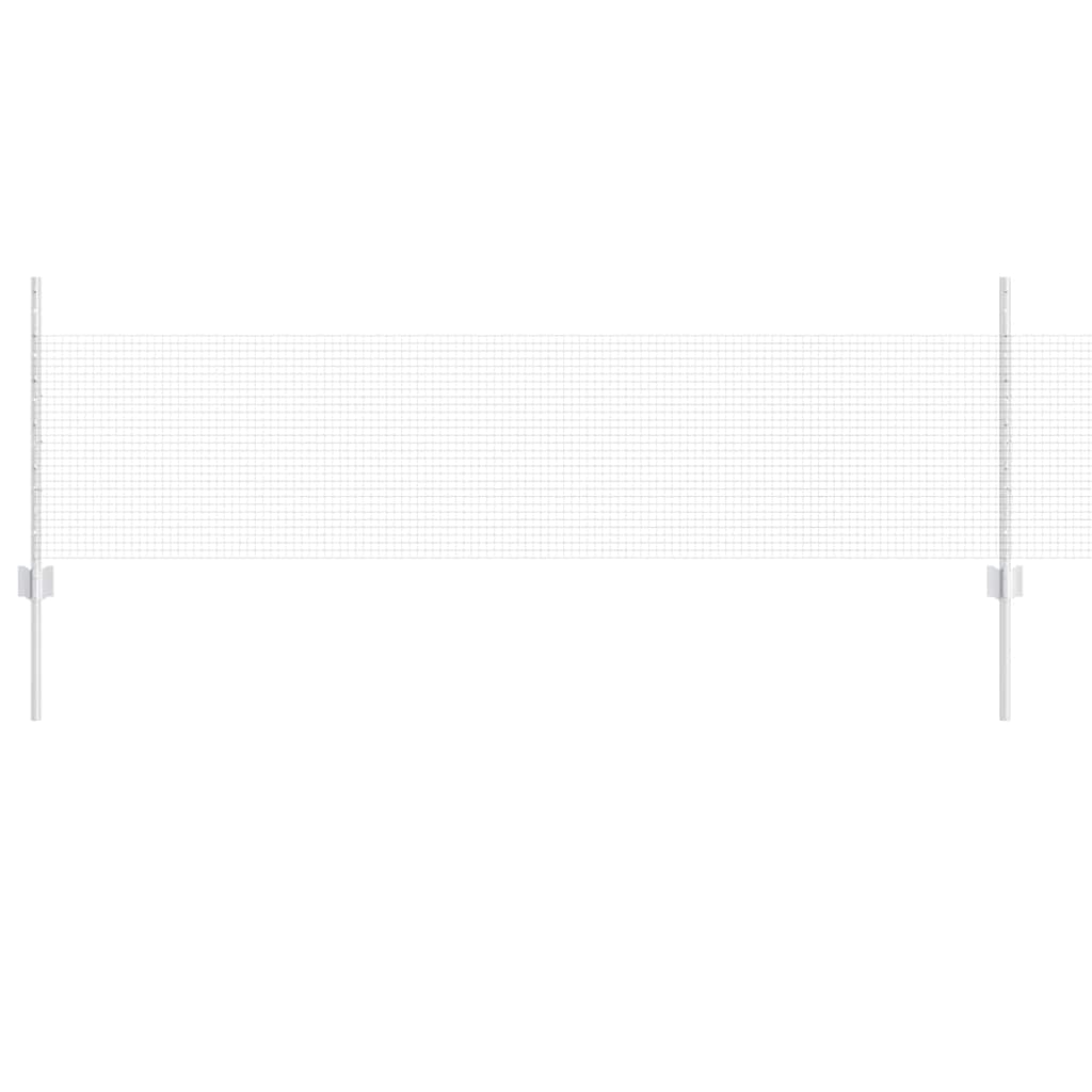 Gard cu Stâlp Argintiu 0,5 x 50 m Oțel