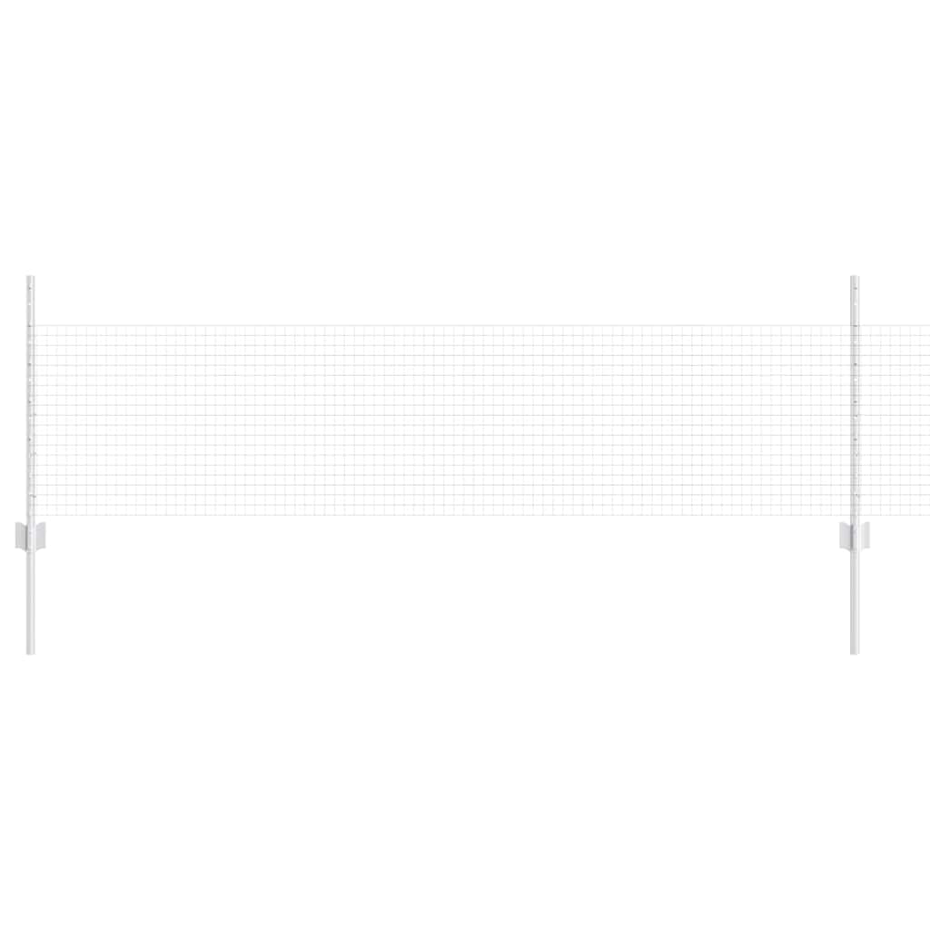 Gard cu Stâlp Argintiu 0,5 x 50 m Oțel