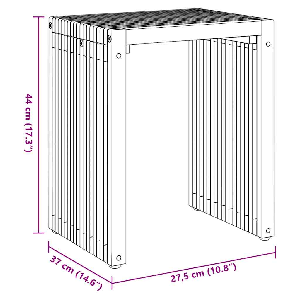 Masă laterală pentru grădină 3 pcs Maro 33 x 44,5 x 51 cm