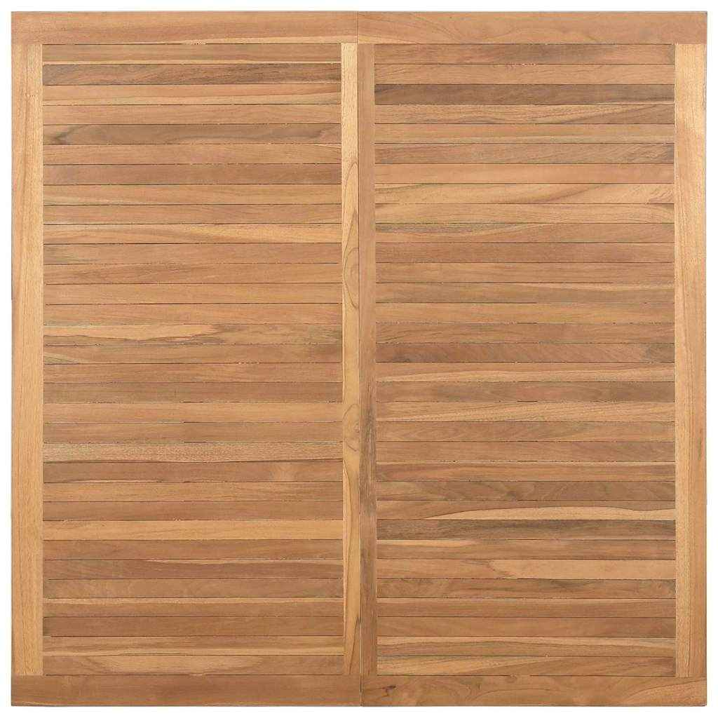 Masă de cafea Maro 110 x 110 x 45 cm Lemn solid de tec