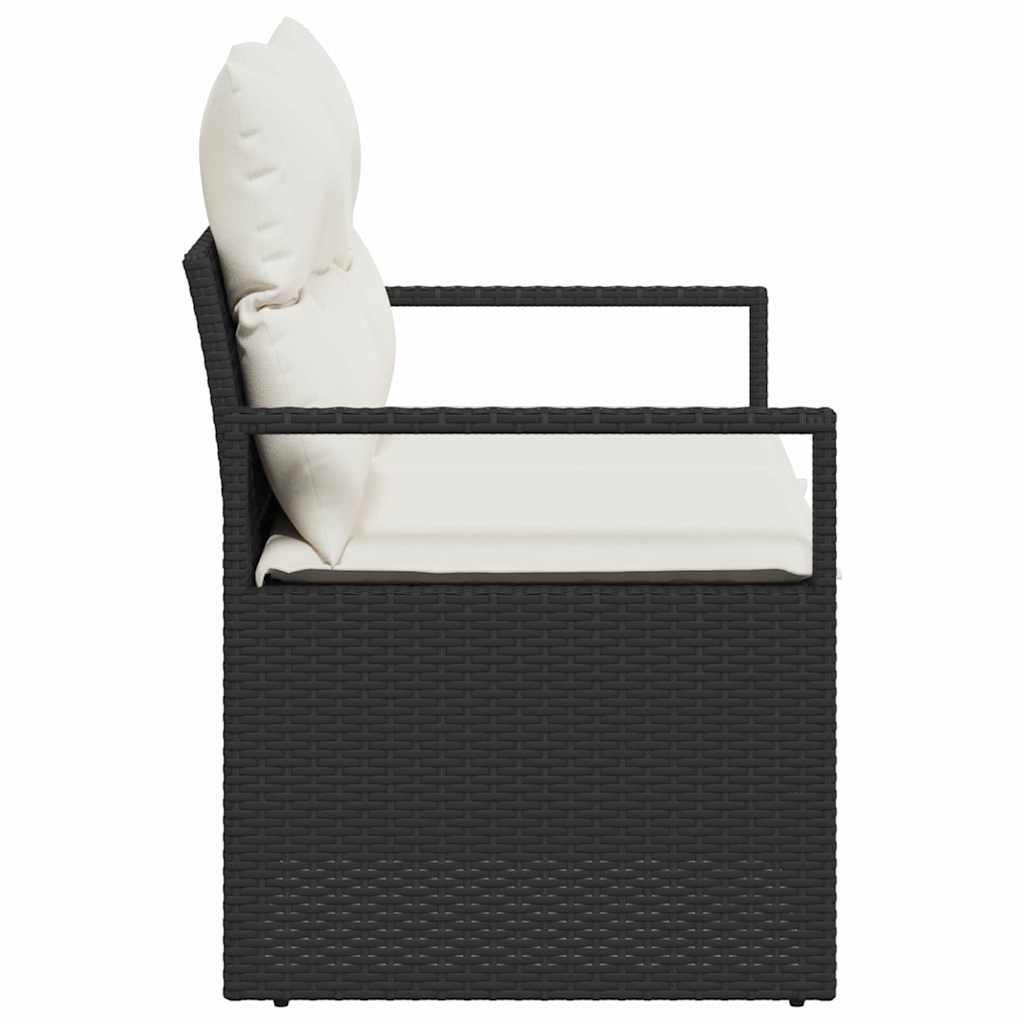 Canapea de grădină cu pernă 120 x 62 x 69 cm poliratan