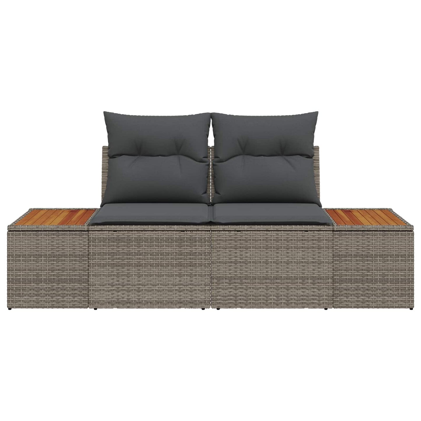 Canapea de grădină Gri 184 x 62 x 85cm poliratan