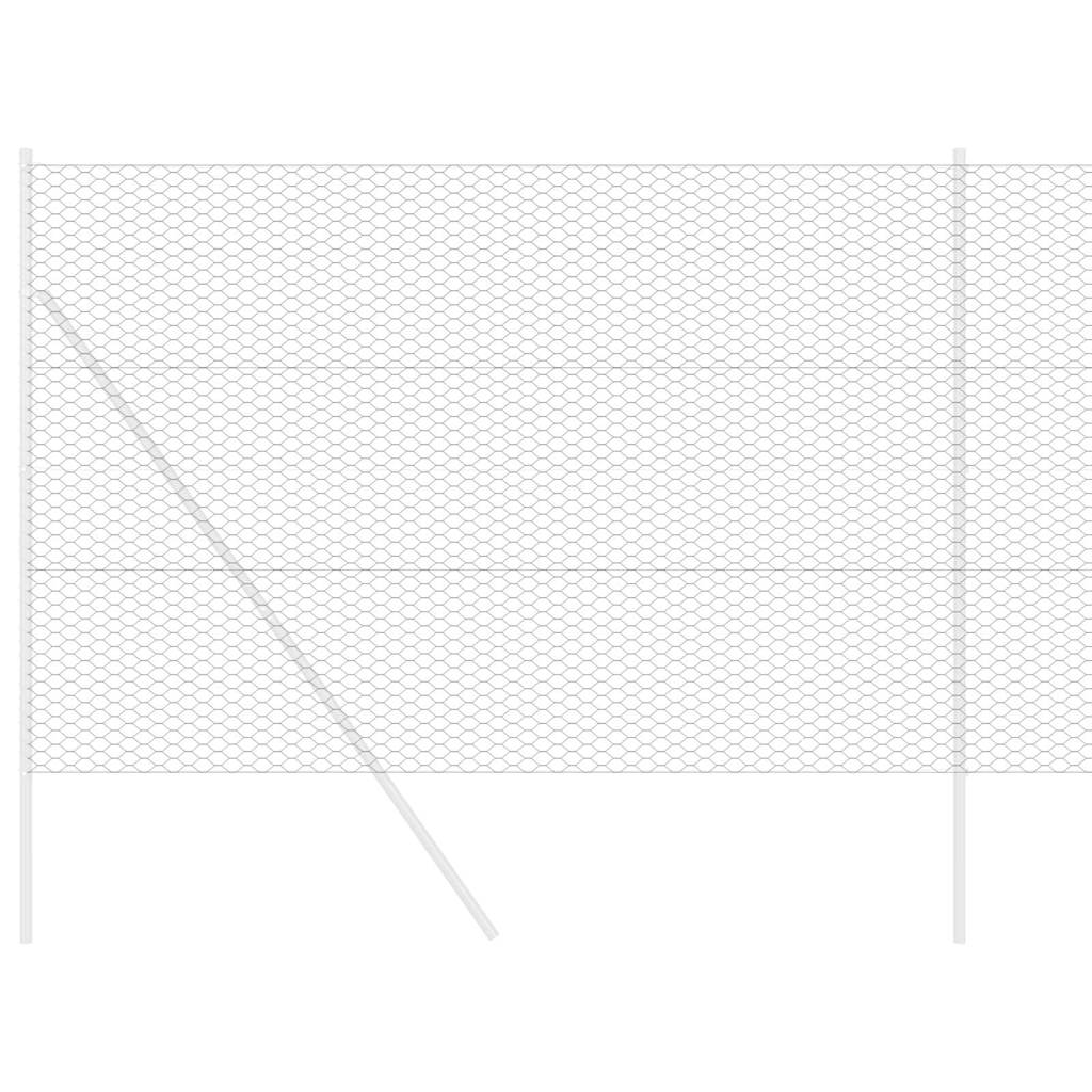 Gard hexagonal Gri 1,6 x 50 m PVC