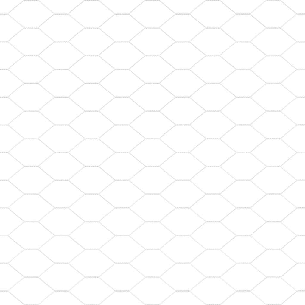 Gard hexagonal Argintiu 0,6 x 50 m Oțel galvanizat