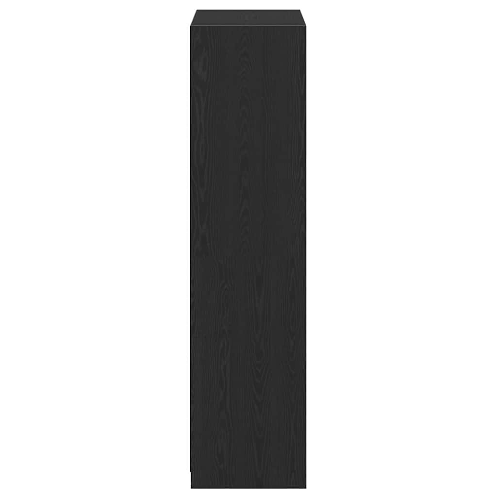 Dulap cu depozitare Stejar negru 80 x 50 x 200 cm Lemn compozit