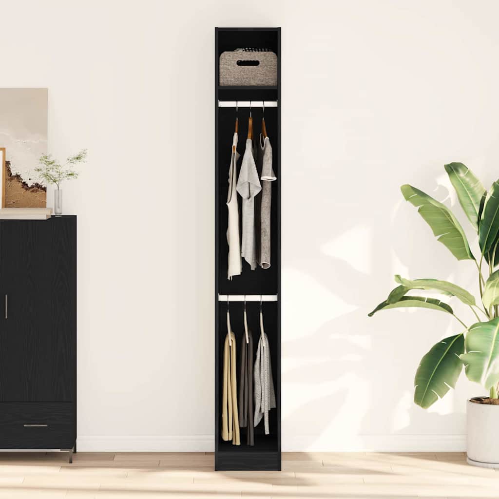 Dulap cu depozitare Stejar negru 30 x 50 x 200 cm Lemn compozit