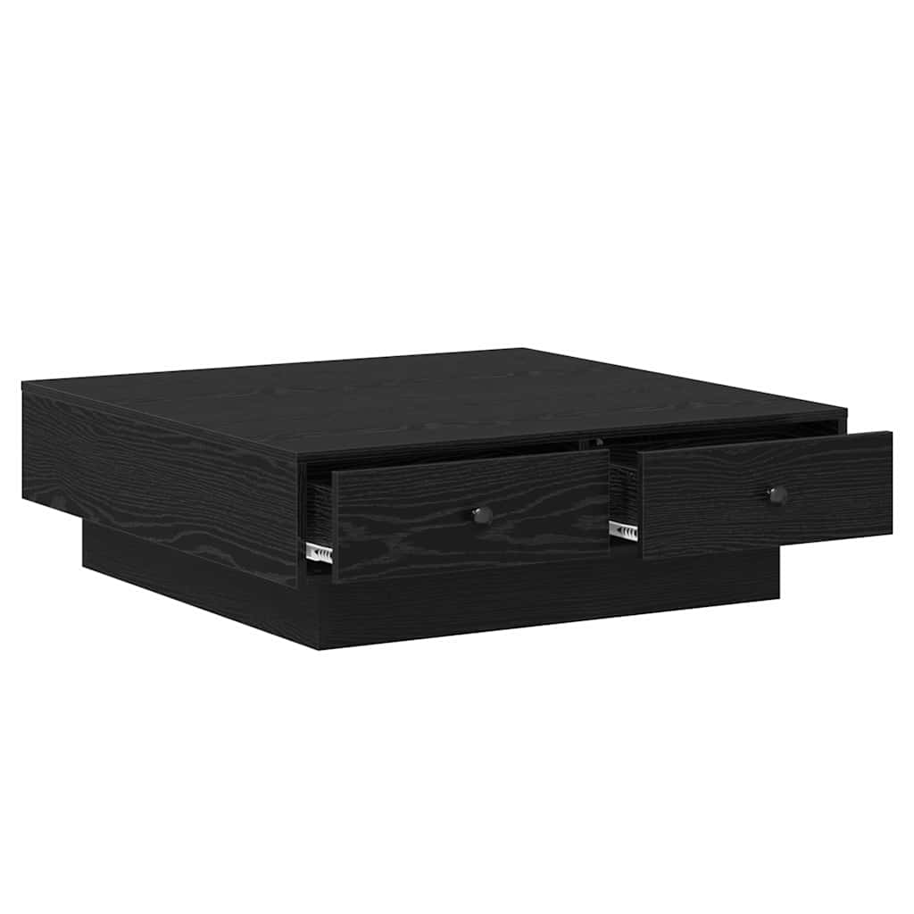 Masă de cafea Stejar Negru 90 x 90 x 28 cm Lemn compozit