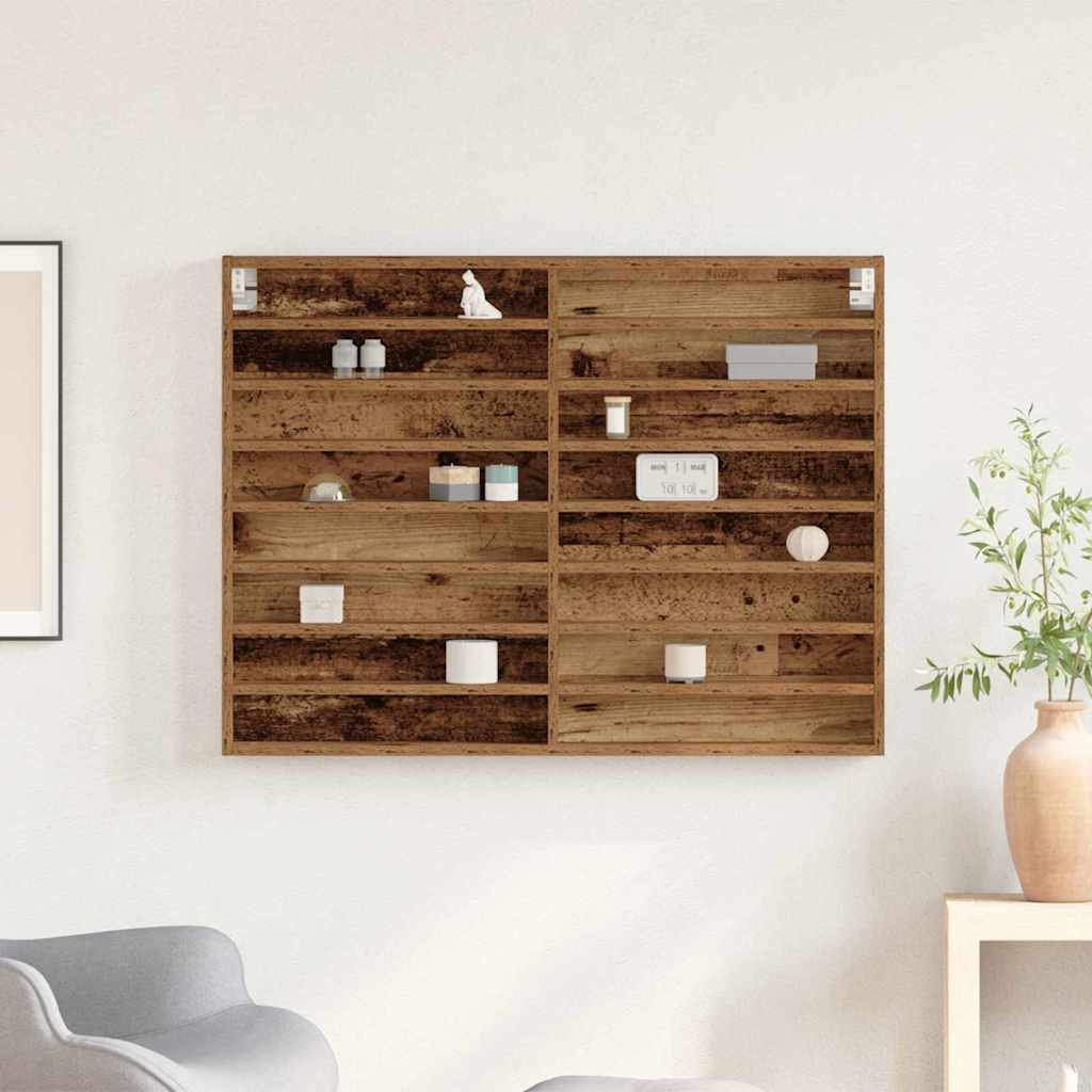 Dulap de Expunere Lemn vechi 100 x 8,5 x 75 cm Lemn compozit