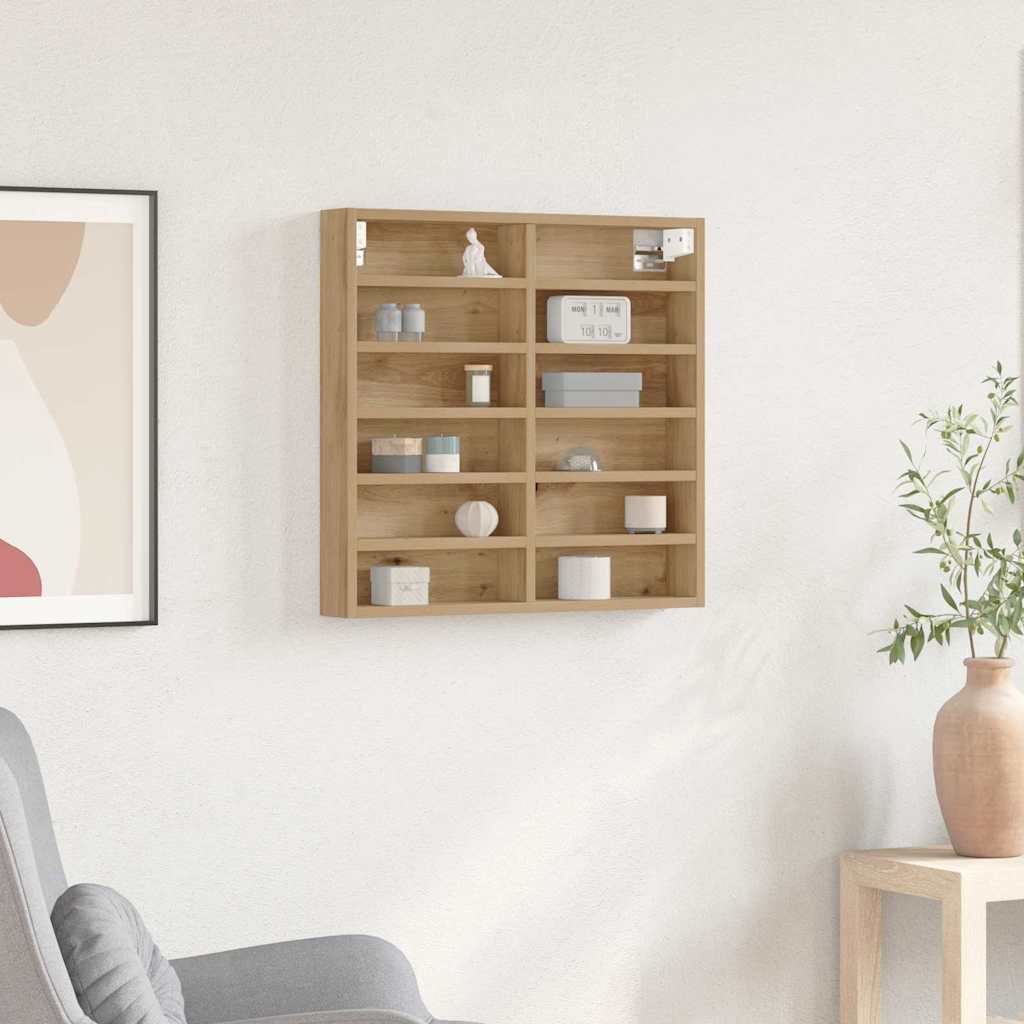 Dulap de Expunere cu raft Stejar Artizanal 60 x 8,5 x 58 cm