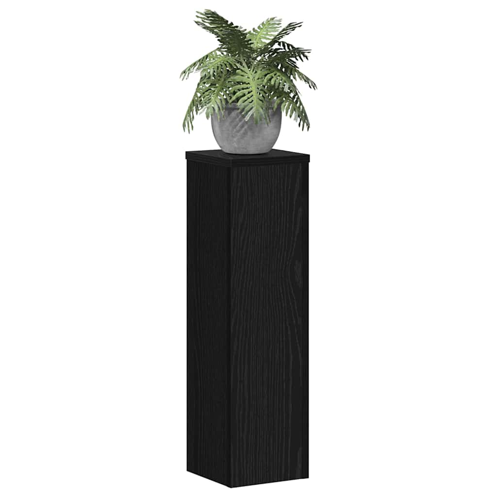 Suport pentru plante 2 pcs Stejar Negru 17 x 17 x 60 cm