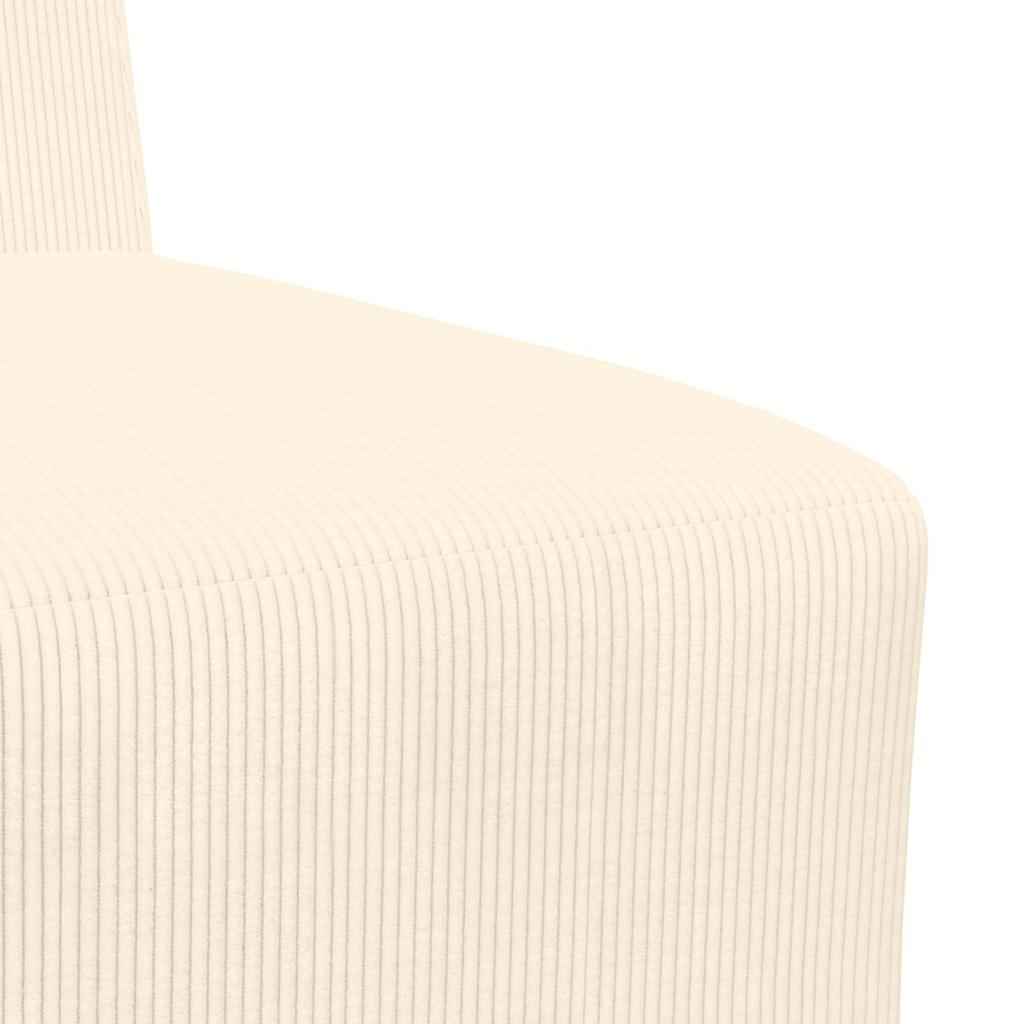 Unitate Sofa Modulară Fără Brațe 2 pcs Crem 55 x 74 x 82 cm