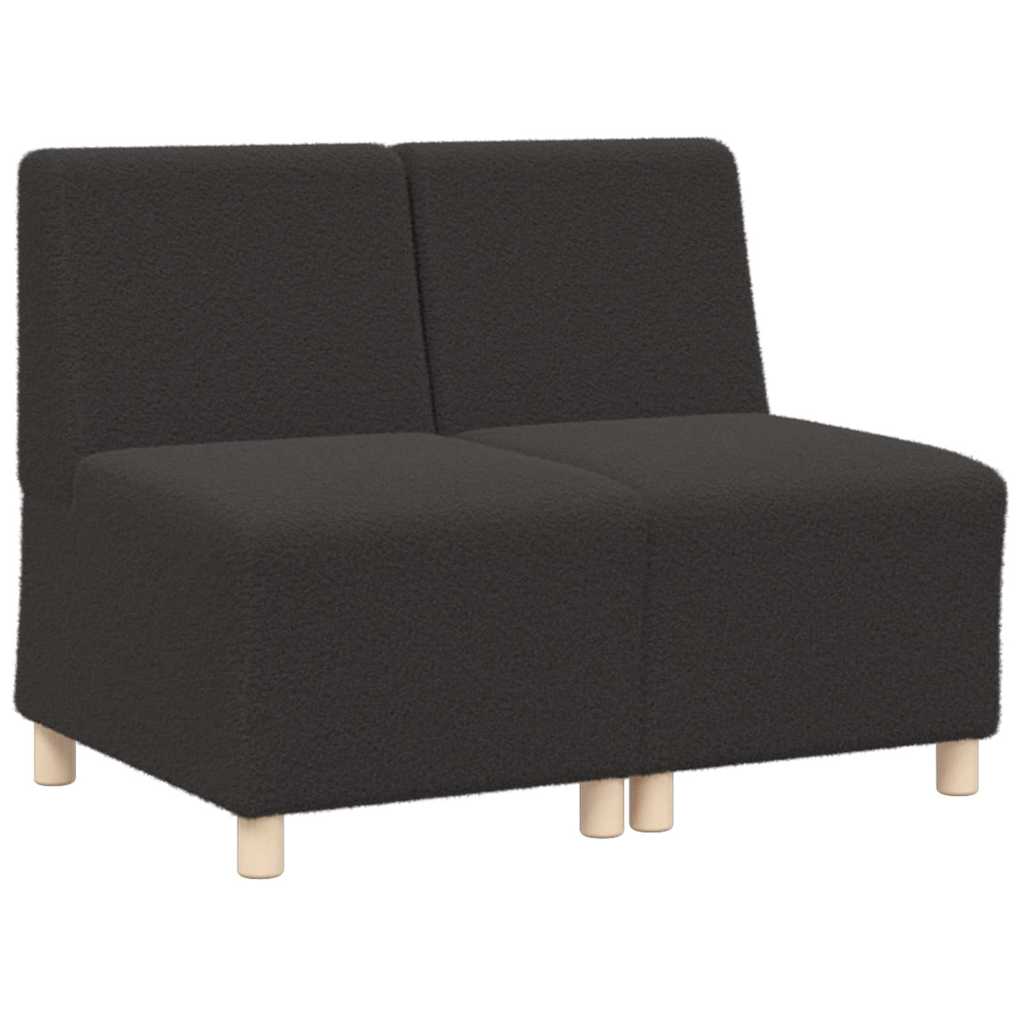 Unitate Sofa Modulară Fără Brațe 2 pcs Gri închis
