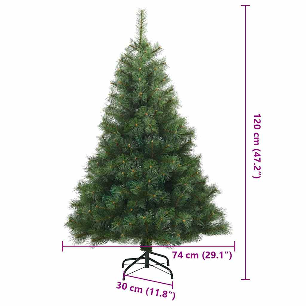 Brad de Crăciun artificial cu ramuri articulare Verde 120 cm - Vendito