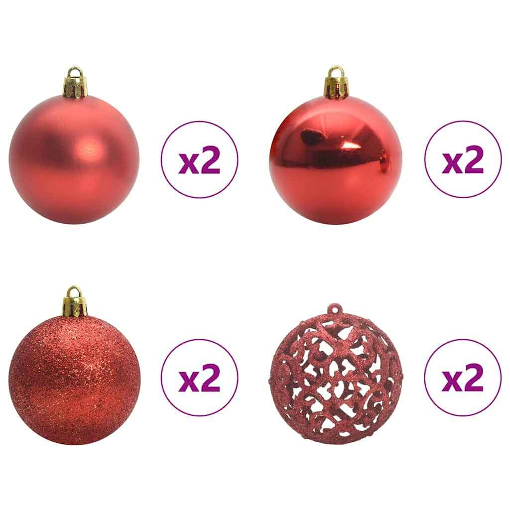 Pom de Crăciun artificial pre-iluminat Negru 120 cm PVC