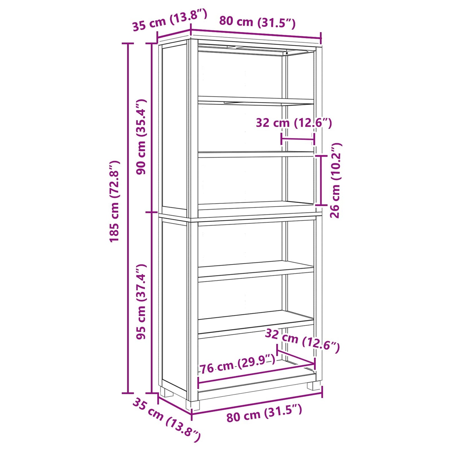 Set de Mobilier pentru Depozitare Maro Lemn compozit