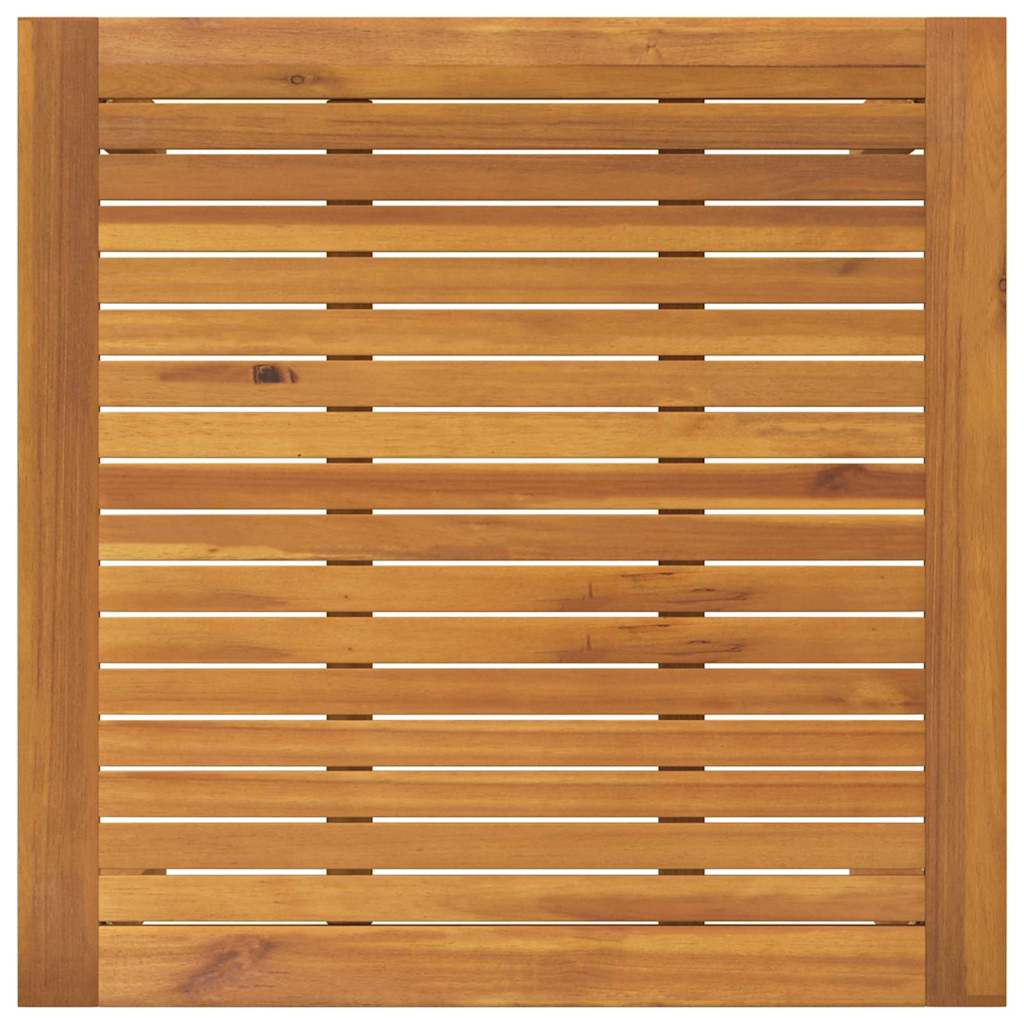 Set de masă pentru grădină 5 pcs Bej Lemn Solid de Acacia