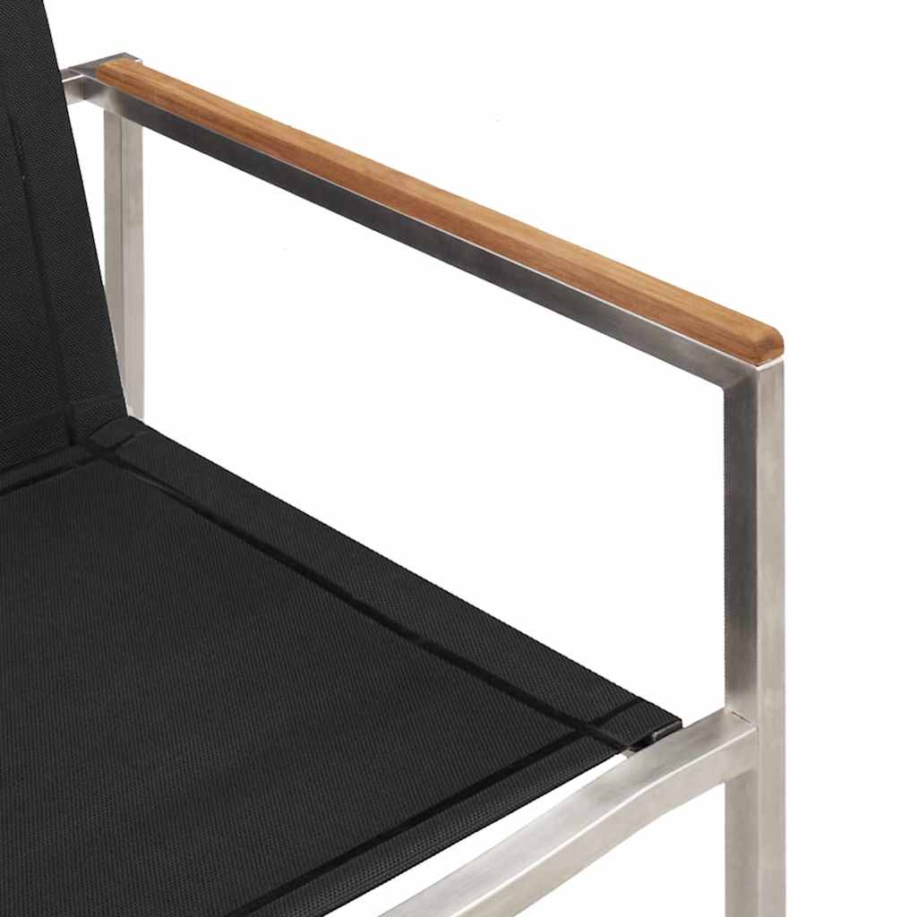 Set de masă pentru grădină 3 pcs Maro Lemn solid de tec