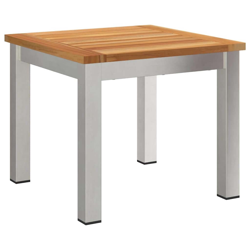 Set de masă pentru grădină 3 pcs Maro Lemn solid de tec